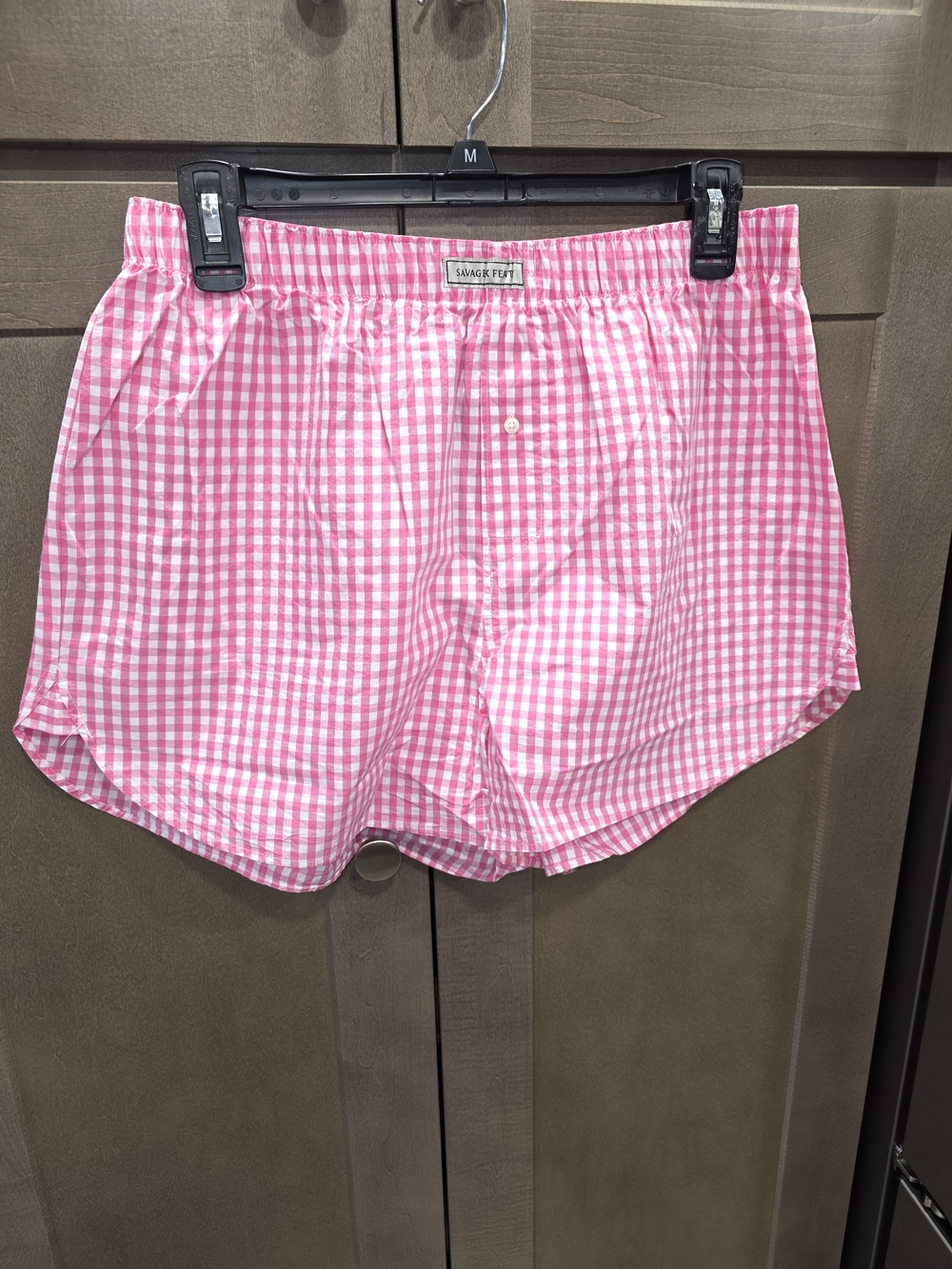Classic Pink Gingham Women’s Shorts - SAVAGE X FENTY